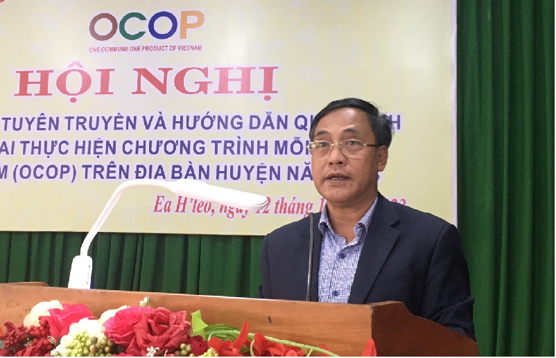 Hội nghị tập huấn, tuyên truyền và hướng dẫn quy trình triển khai thực hiện chương trình mỗi xã mỗi sản phẩm (ocop) trên địa bàn huyện năm 2023